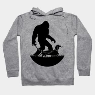 Bigfoot Walking Dachshund Hoodie